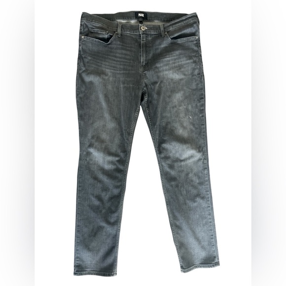 Men's Paige Lennox Slim Fit Straight Leg Jeans Waist 38 Gray - Picture 1 of 5